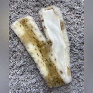 Faux Fur Animal Print Neck Scarf